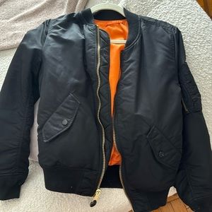Alpha Industries Black Bomber Jacket